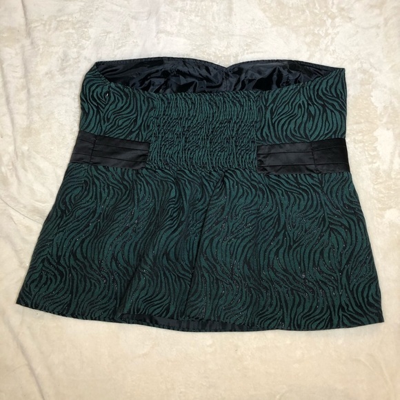 Lane Bryant Strapless Zebra Print Top Sz 24 - Picture 4 of 4